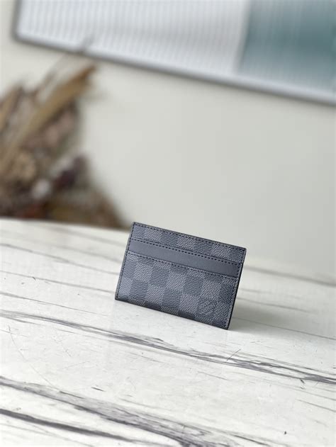 Double Card Holder Monogram Eclipse Canvas.